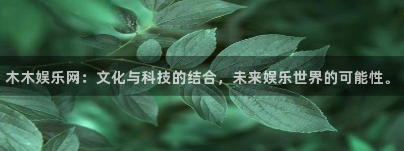壹号app官方登录入口下载：木木娱乐网：文化与科技的结合，未来娱乐世界的可能性。