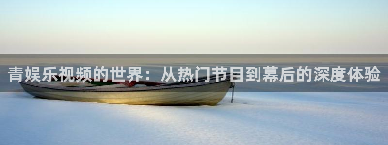 壹号官方app下载安装：青娱乐视频的世界：从热门节目到幕后的深度体验